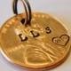 Custom Pendant -- 1959 to 2015 PENNY -- Choose Year / 3 Letters, Numbers, OR Symbols / Heart, Birthday, Anniversary, Luck, Wedding, Memorial