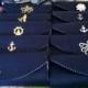 Nautical clutch, navy blue clutch, silk clutch, bridesmaid clutch, bridesmaid bag, nautical wedding, custom clutch