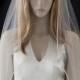 Wedding Veil - 30 inch waist length bridal veil with satin cord edge