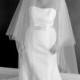 Camilla** Waltz Length Veil with Blusher, Bridal Veil, Ivory, White, Tulle, 51" Length