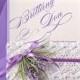 Custom listing (100) Lavender Wedding  Invitations, Lace Bally Band Wedding Invitations, Vintage Wedding invitation - New
