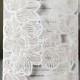 Laser Cut Floral Lace- Wedding invitation Sample (BH1680) - New