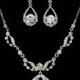 Bridal Jewelry Set Crystal and Pearl