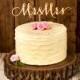 Wedding Cake Topper - Mr and Mrs - Birch