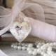 Large Silver Heart Bridal Bouquet Locket