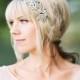 Romilly  Swarovski Crystal Headband  Silver Bridal Headpiece  Wedding - New