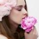 Jackeline Pink  Flowers  Headpiece  Bridal  Wedding - New