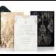 Luxury Wedding Invitations Laser Cut Gold Silver Foil Stamping Letterpress A Set Of 100 - New