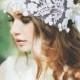 Miley  White Flower   Hair Piece  Bridal  Wedding - New