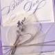 Custom listing (100) Lavender Wedding  Invitations cards
