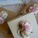 Wedding Favor Box Rose And Pearl Beautiful - New