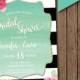 Bridal Shower Invitation -  Watercolor Bridal Shower Invitation