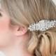 Wedding Hair Comb,  Bridal Head Piece, Crystal and Pearl Haircomb, Wedding Hair Accessory - New
