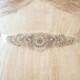 Bridal Gown Sash, Wedding Dress Sash, Rhinestone  Beaded Sash - New