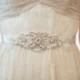 Bridal Gown Sash, Wedding Dress Sash, Rhinestone  Beaded Sash - New