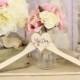 Personalized Wedding Hanger Shabby Chic Hand Painted Decor by Morgann Hill Designs (item P20021) - New