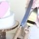 Personalized Rustic Wedding Cake Knife Serving Set  (Item Number 140343)NEW ITEM - New
