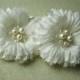 Bridal Silk Flower Hairclips, Wedding Head Piece, Bridal fascinator - LYNETTE - New