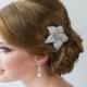 Crystal Bridal Hair Clip, Wedding Hair Accessory, Wedding Headpiece, Rhinestone Flower Hair Clip - New