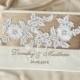 Lace Vintage Champagne  Guestbook -  Custom Colors  Wedding Guest Book