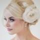 Wedding Hair Accessory, Silk Flower Hair Comb, Bridal Hair Flower, Bridal Head Piece, Fascinator - DANICA - New