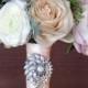 Bridal bouquet embellishment - wedding brooch - New
