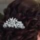 Vintage Inspired  Pearls bridal hair comb -  Swarovski pearl hair comb