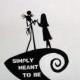 Wedding Cake Topper -The Nightmare Before Christmas with Simply Meant to Be