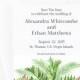 Tropical Palm Save The Date, Palm and Hibiscus Wedding Invitation