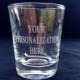 Personalized Engraved Shot Glass - Customized for Wedding, Anniversary, Birthday, Bridesmaids, Groomsmen, Engaged, Holiday gift or Any Event