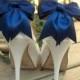 SALE Satin Bow Shoe Clips - set of 2 -  Bridal Shoe Clips, Wedding shoe clips many colors to choose from