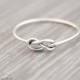 Love knot ring, Celtic knot, Bridesmaids gift, Friendship ring, Sterling silver, Handmade