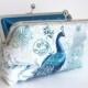 Whimsical Peacock Clutch #1,Bridal Accessories,Bridal Clutch,Bridesmaid Clutch,Peacock Clutch,Wedding Clutch,Holiday Clutch