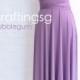 Bridesmaid Dress Infinity Dress Bubblegum Floor Length Wrap Convertible Dress Wedding Dress