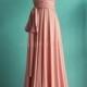Dusty Pink Wedding Bridesmaid Dress Wrap Convertible Dress Peach Infinity Dress Maxi Dress