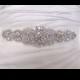Wedding dress belt sash crystal bridal sash , Kim
