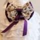 Purple Lace Dog dress, Dog ring bearer, Purple Wedding accessory, Purple Wedding idea, Dog Clothing, Pet lovers, Proposal idea