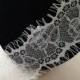 3 Yards Eyelash Chantilly Lace Trim in White For Bridal Veils, Weddings, Costume, Lingerie