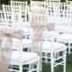 50 Qty Burlap chair sash - Rustic wedding