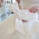 Ivory Bridal Clutch - The Elle Jane Clutch in Ivory Silk, wedding purse, bride big bow bag