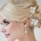Silk Flower Hairpins -  Bridal Hairpins