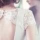 Lace and silk wedding dress with a train // Kamille // 2 pieces - New