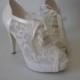 LACE wedding / bridal shoes designed specially -  Choose heel height and color