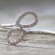 Diamond Paisley Wrapararound Ring in 18K White Gold - New