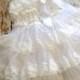 White Lace Dress, Baby Girl Dress, Lace Ruffle Dress, White Petti Lace Dress, Flower Girl Dress