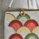 Fabulous Katawaguruma Beaded Bag Wedding Purse Handbag Japanese Clutch Evening Vanity Vintage Handmade