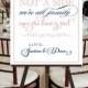 Printable Vintage Wedding Seating Sign -- Choose a Seat, Not a Side -- pompdesigns