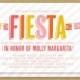 FIESTA Invitation - Printable - Mexican Flags & Stripes - Fiesta Birthday, Fiesta Baby Shower, Fiesta Bridal Shower