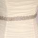 Isla -Braided Rhinestone beaded bridal sash, wedding sash, bridal accessories, crystal sash