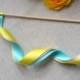 Ribbon Wands, Wedding Ribbon Wands 3 Ribbons, 7/8" - Option to add bell (10 count)